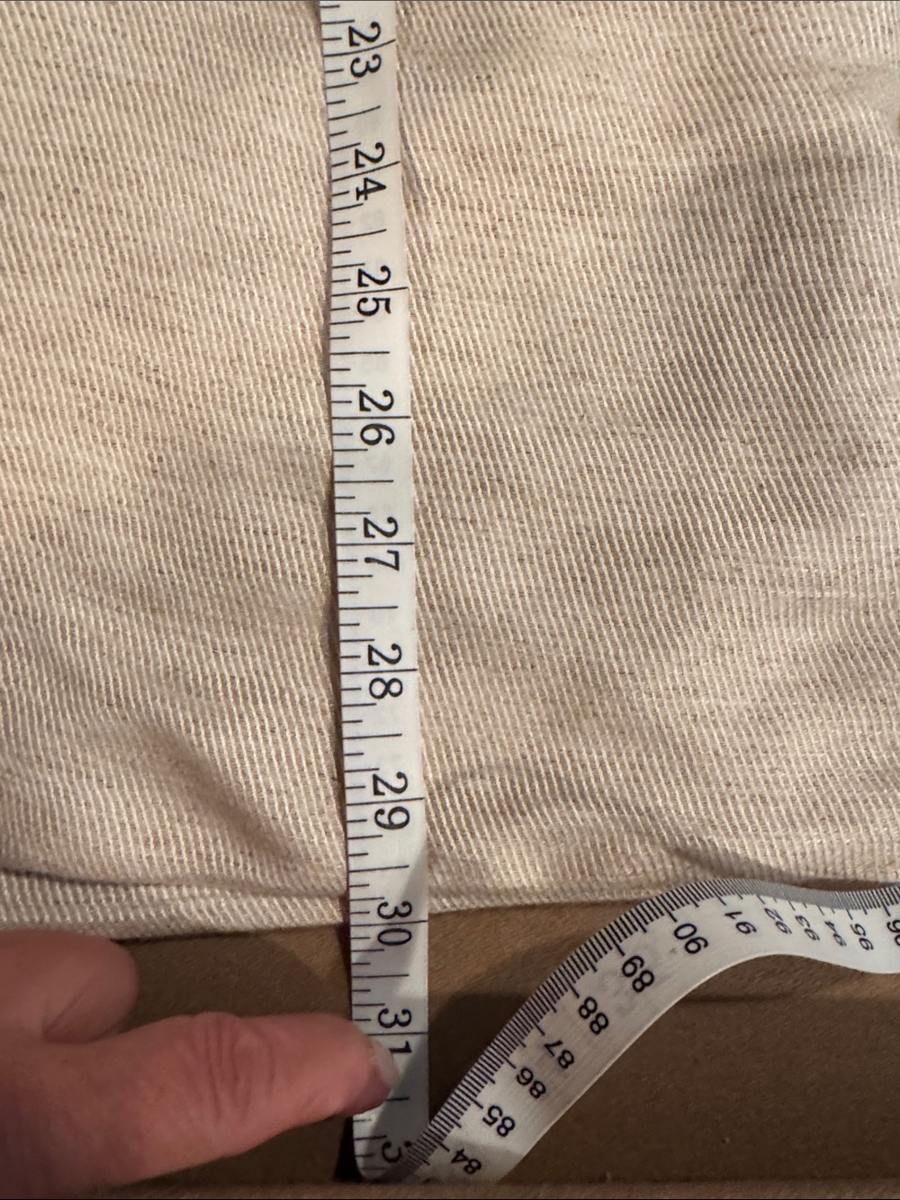 American Eagle Outfitters Cream Linen Blend Blazer - Picture 9 of 9